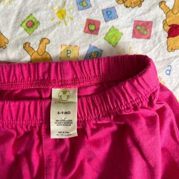 Disney Store  Shorts Hot Pink Disney Writing On Back | Size 6-9M Baby - Picture 2 of 3